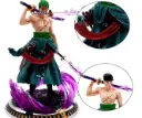 Roronoa Zoro One Piece Anime Action Figure | Limited Edition PVC Collectible Toy | Sword Hero Statue with Purple Aura Base