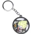 Dragon Ball Z Goku Yellow  hair Revolving/Spinning Keychain | Goku  Keychain