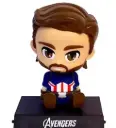 Captain Super Hero Action Figure Limited Edition Bobblehead with Mobile Holder for Car Dashboard Decoration Office Desk Table for Kids Children Friends