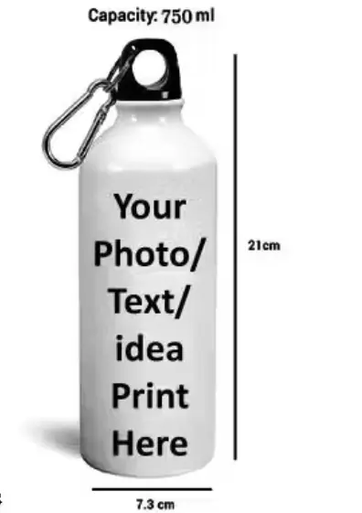 Customized Water Bottle with Photo and Name