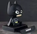 Batman Bobble Head Car Dashboard Mobile Holder – 12cm Adjustable Superhero Desk Decor with Phone Stand