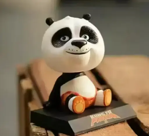 Kung Fu Panda Action Figure Limited Edition Bobblehead with Mobile Holder