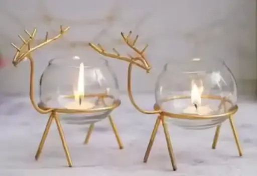 Decorative candle holder pack of 2