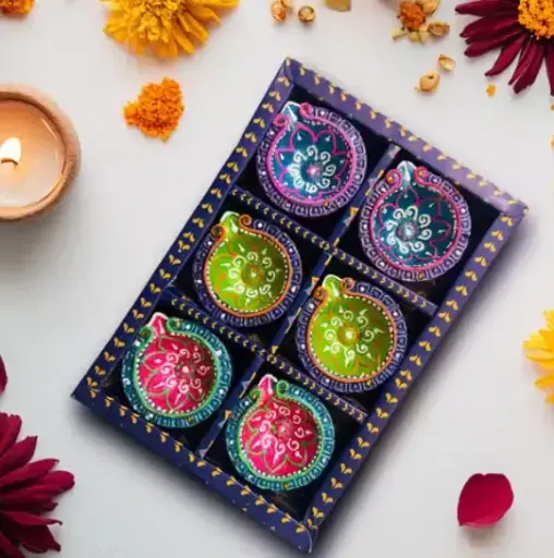 Hand made diya for gifting