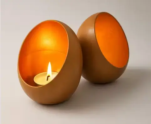 Premium Eggshell shaped Tealight candle holder