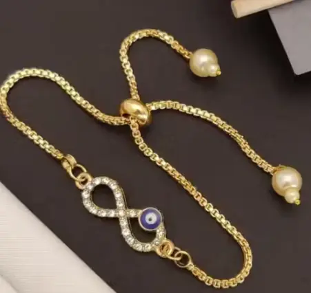 Women Evil eye bracelet golden color